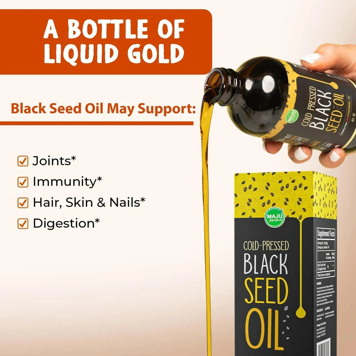 MAJU SUPERFOODS - MAJU Black Seed Oil 8 Fl. Oz. - The Red Vitamin MX - Suplementos Alimenticios - {{ shop.shopifyCountryName }}