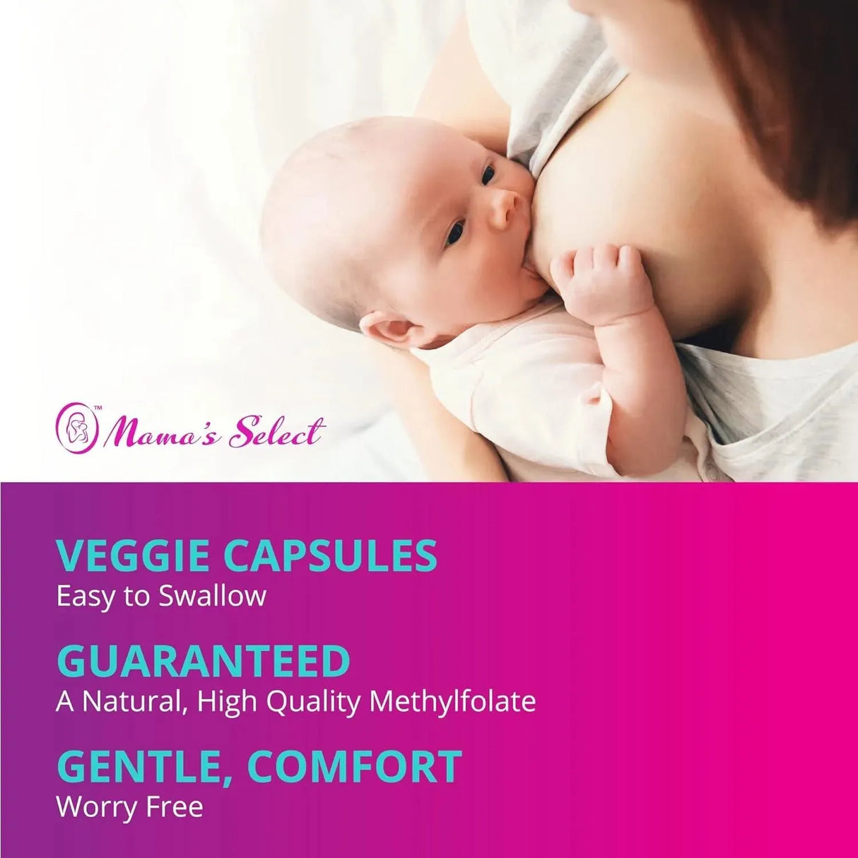 MAMA'S SELECT - Mama's Select Methylfolate MTHFR Folate 90 Capsulas - The Red Vitamin MX - Suplementos Alimenticios - {{ shop.shopifyCountryName }}