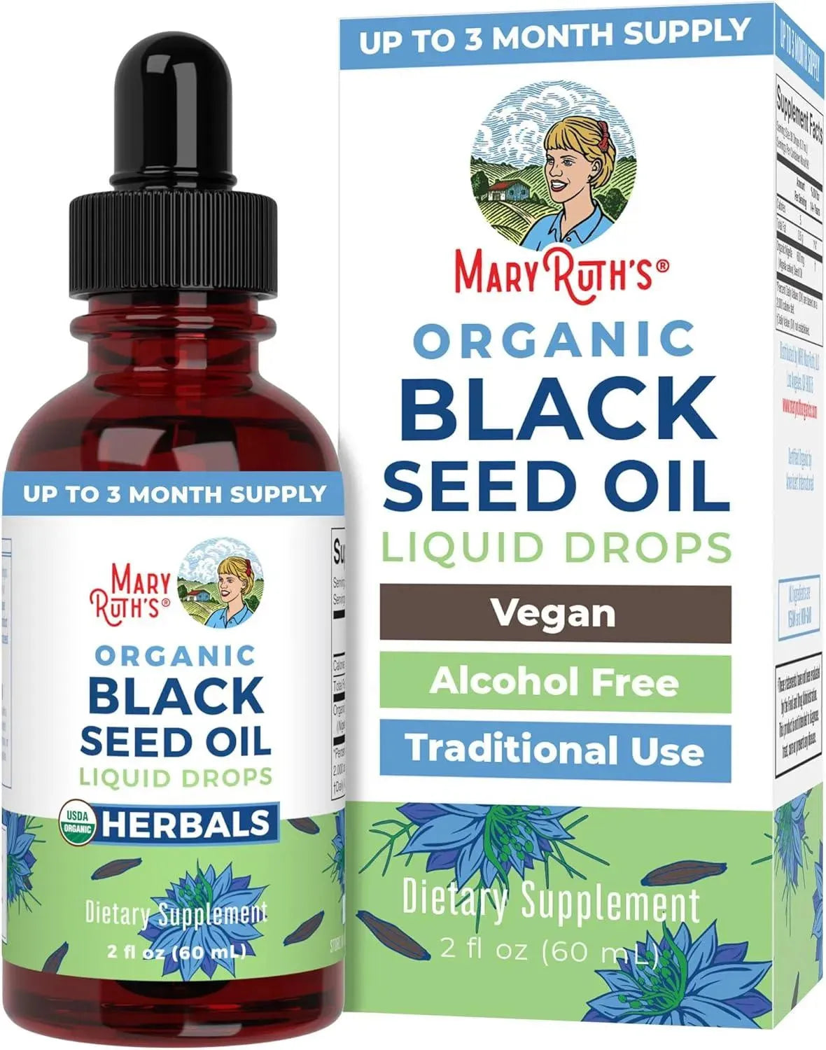 MARY RUTH ORGANICS - MaryRuth Organics Black Seed Oil Liquid Drops 2 Fl.Oz. - The Red Vitamin MX - Suplementos Alimenticios - {{ shop.shopifyCountryName }}