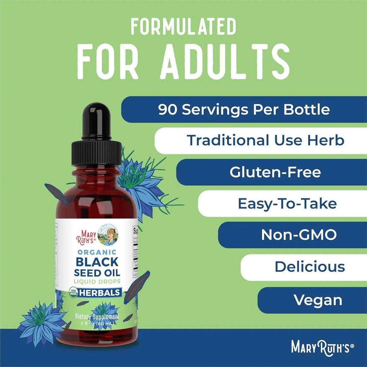 MARY RUTH ORGANICS - MaryRuth Organics Black Seed Oil Liquid Drops 2 Fl.Oz. - The Red Vitamin MX - Suplementos Alimenticios - {{ shop.shopifyCountryName }}