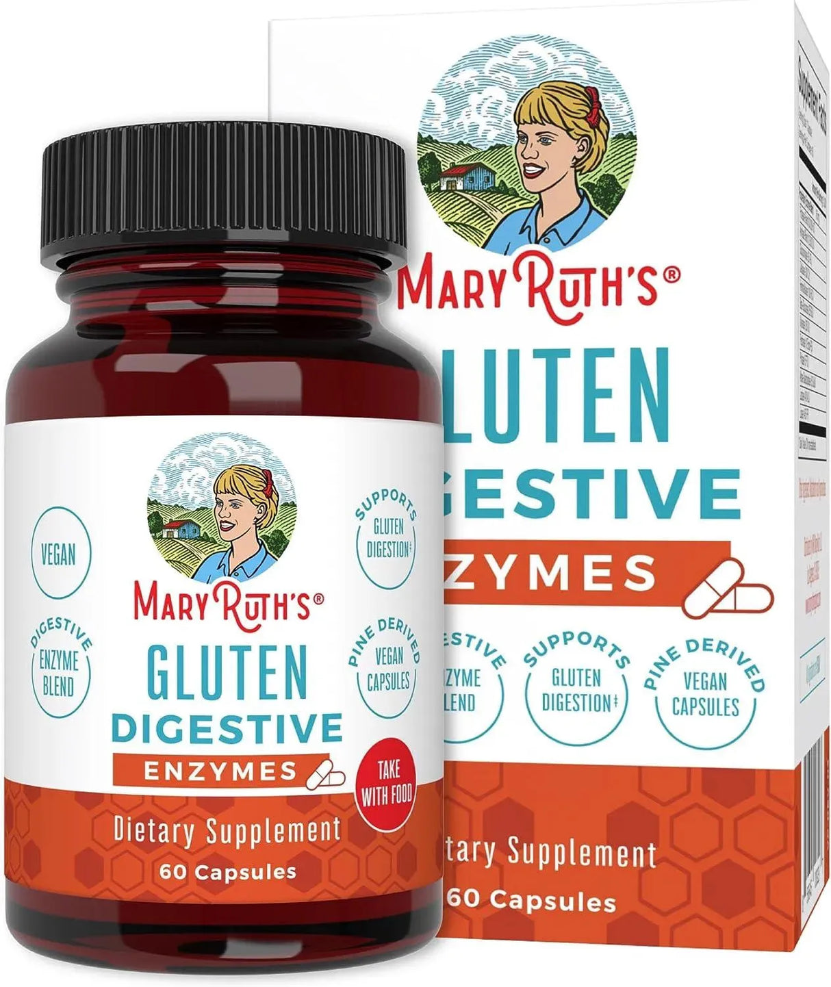 MARY RUTH ORGANICS - MaryRuth Organics Gluten Enzymes 60 Capsulas - The Red Vitamin MX - Suplementos Alimenticios - {{ shop.shopifyCountryName }}