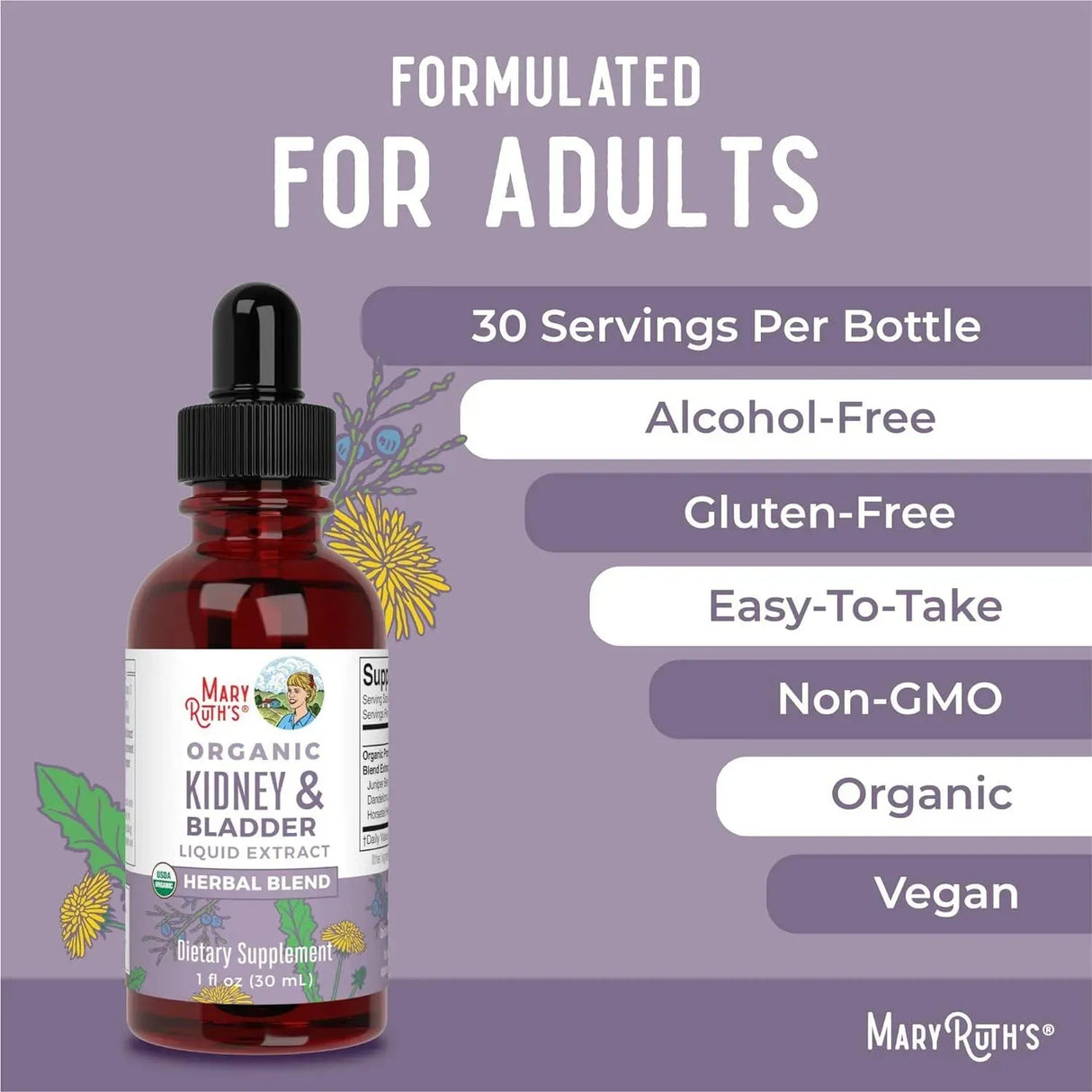 MARY RUTH ORGANICS - MaryRuth Organics Kidney & Bladder Support 30Ml. - The Red Vitamin MX - Suplementos Alimenticios - {{ shop.shopifyCountryName }}