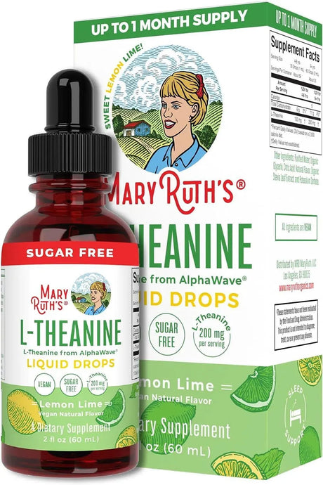 MARY RUTH ORGANICS - MaryRuth Organics L Theanine 200Mg. Liquid Drops 60Ml. - The Red Vitamin MX - Suplementos Alimenticios - {{ shop.shopifyCountryName }}