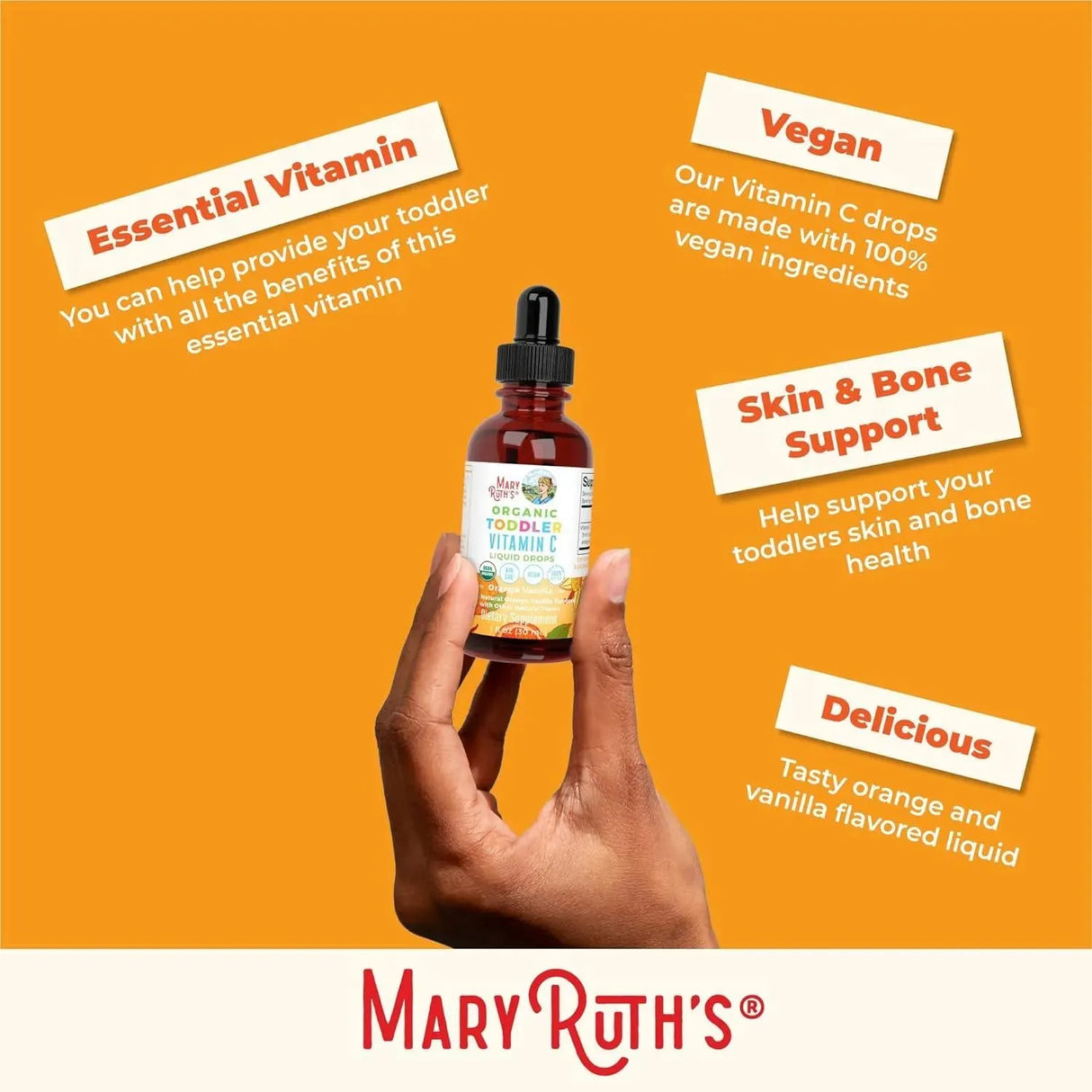 MARY RUTH ORGANICS - MaryRuth Organics Toddler Vitamin C Drops 30Ml. - The Red Vitamin MX - Suplementos Alimenticios - {{ shop.shopifyCountryName }}