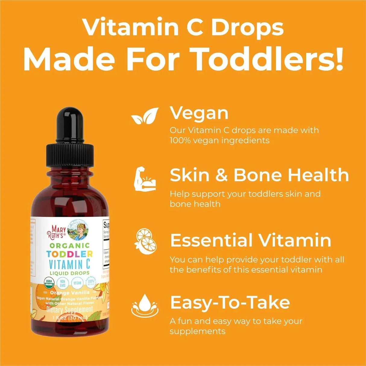 MARY RUTH ORGANICS - MaryRuth Organics Toddler Vitamin C Drops 30Ml. - The Red Vitamin MX - Suplementos Alimenticios - {{ shop.shopifyCountryName }}