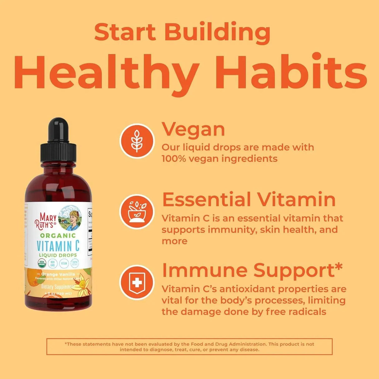 MARY RUTH ORGANICS - MaryRuth Organics Vitamin C Drops 120Ml. - The Red Vitamin MX - Suplementos Alimenticios - {{ shop.shopifyCountryName }}