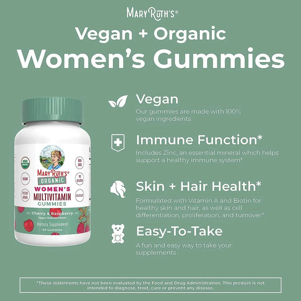 MARY RUTH ORGANICS - MaryRuth Organics Vitamin Gummy for Women 60 Gomitas - The Red Vitamin MX - Suplementos Alimenticios - {{ shop.shopifyCountryName }}