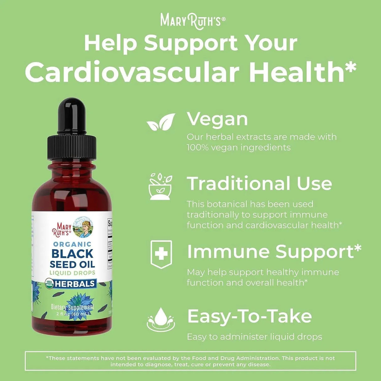 MARY RUTH ORGANICS - MaryRuth's Black Cumin Seed Oil 60Ml. - The Red Vitamin MX - Suplementos Alimenticios - {{ shop.shopifyCountryName }}