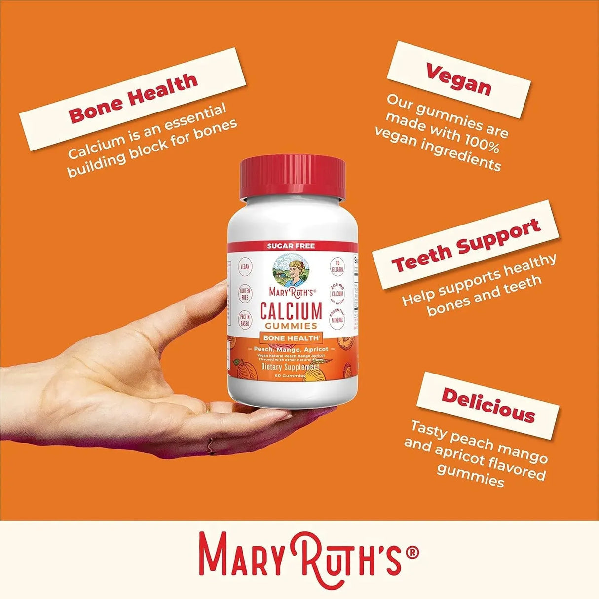 MARY RUTH ORGANICS - MaryRuth's Calcium Supplement 60 Gomitas - The Red Vitamin MX - Suplementos Alimenticios - {{ shop.shopifyCountryName }}