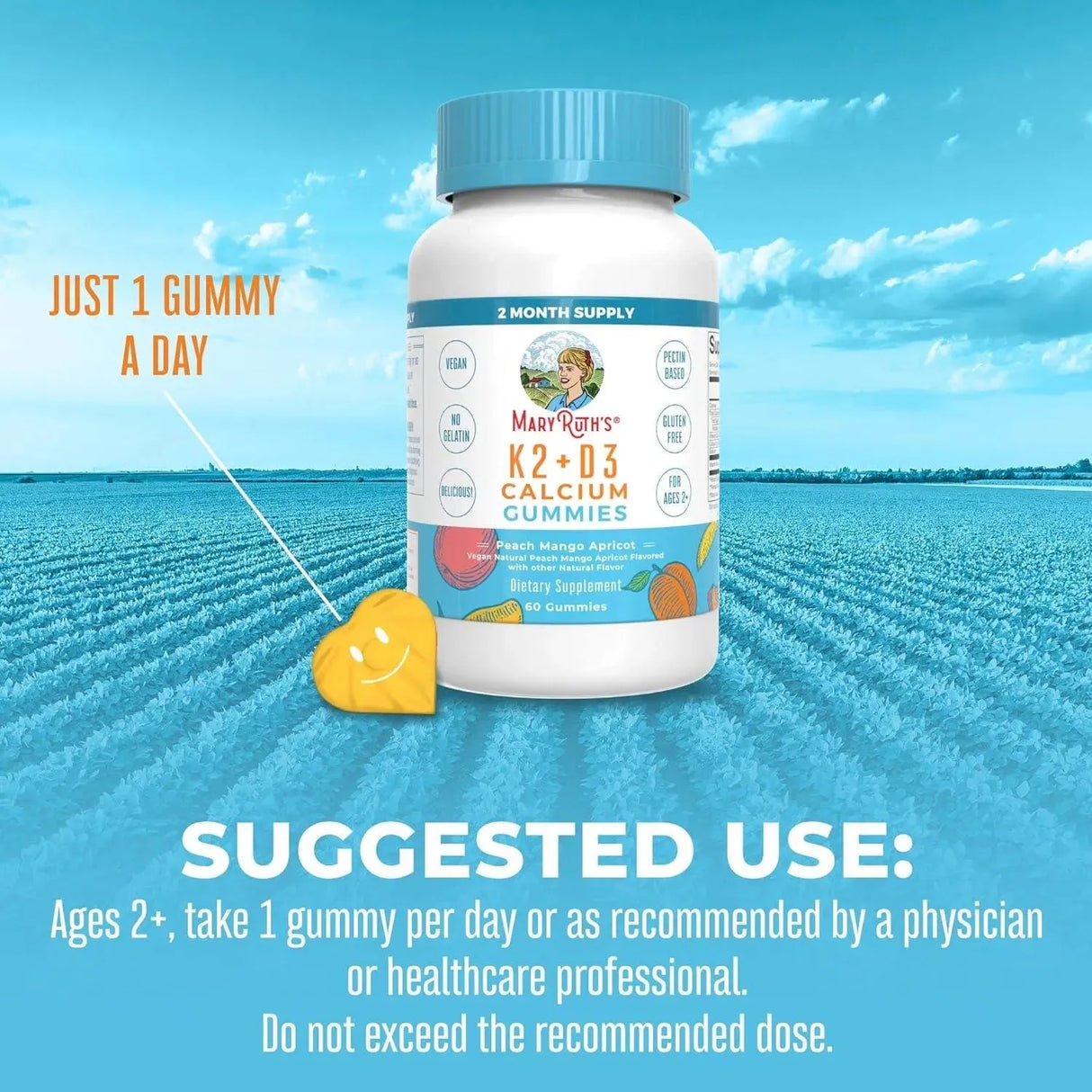 MARY RUTH ORGANICS - MaryRuth's Calcium with Vitamin D3 & Vitamin K2 60 Gomitas - The Red Vitamin MX - Suplementos Alimenticios - {{ shop.shopifyCountryName }}