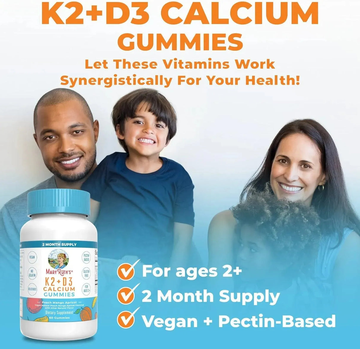 MARY RUTH ORGANICS - MaryRuth's Calcium with Vitamin D3 & Vitamin K2 60 Gomitas - The Red Vitamin MX - Suplementos Alimenticios - {{ shop.shopifyCountryName }}