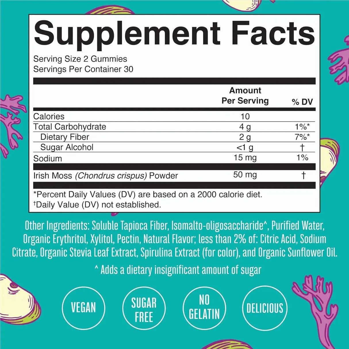 MARY RUTH ORGANICS - MaryRuth's Irish Sea Moss Gummies Sugar Free 60 Gomitas - The Red Vitamin MX - Suplementos Alimenticios - {{ shop.shopifyCountryName }}