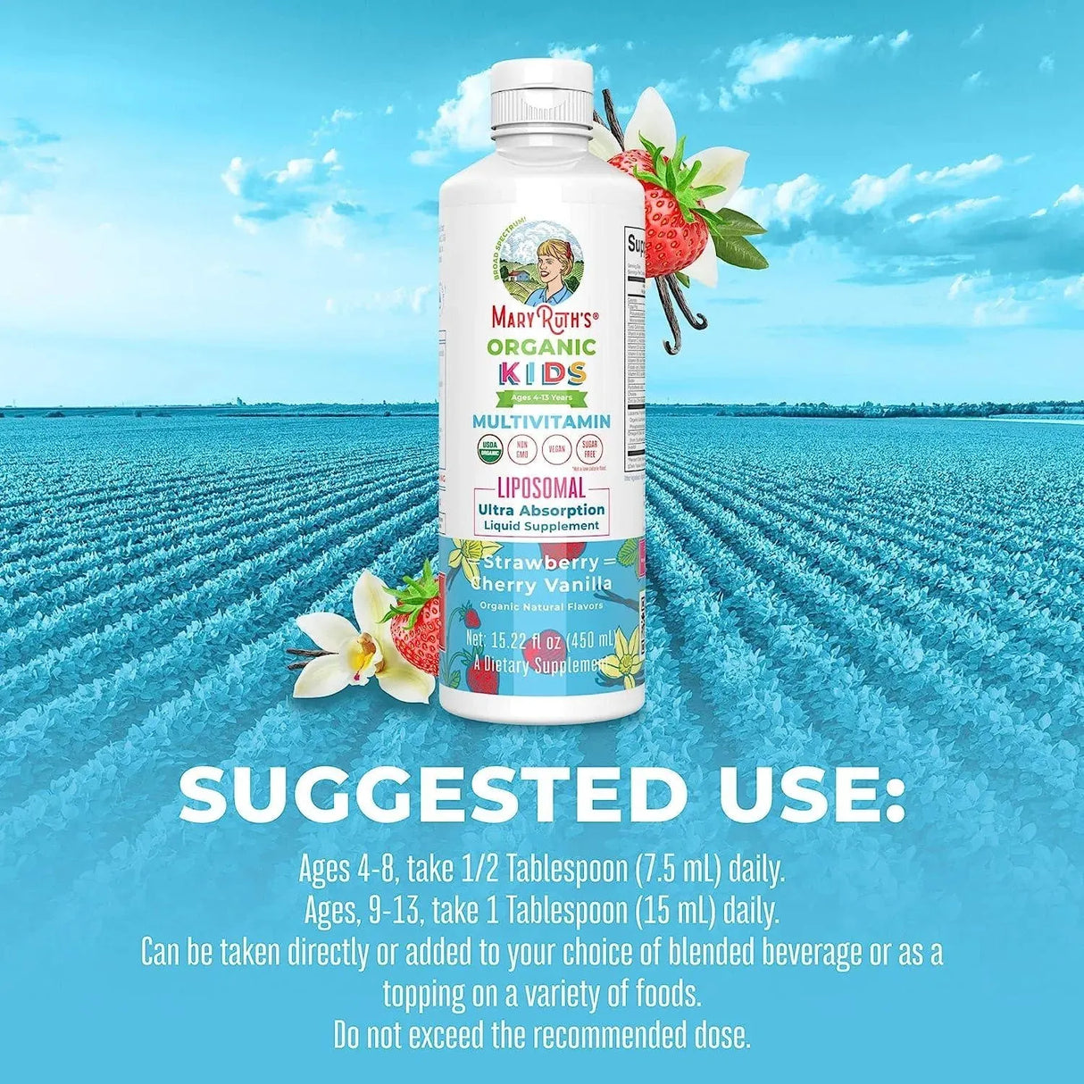 MARY RUTH ORGANICS - MaryRuth's Vitamin Liquid for Kids 450Ml. - The Red Vitamin MX - Suplementos Alimenticios - {{ shop.shopifyCountryName }}