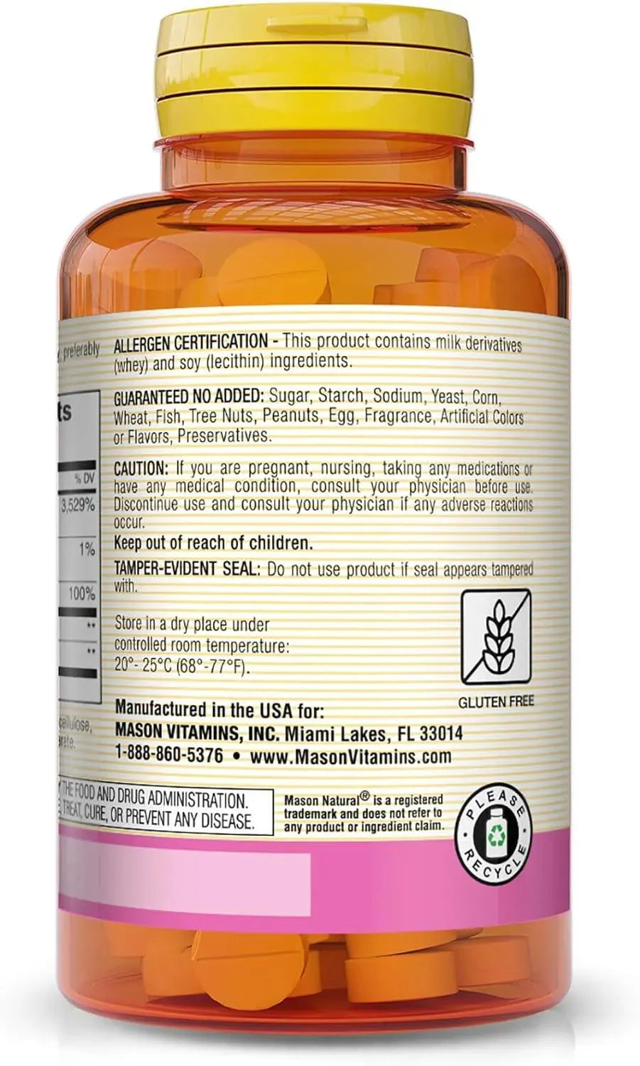 MASON NATURAL - MASON NATURAL Lecithin KELP/B6 100 Tabletas - The Red Vitamin MX - Suplementos Alimenticios - {{ shop.shopifyCountryName }}