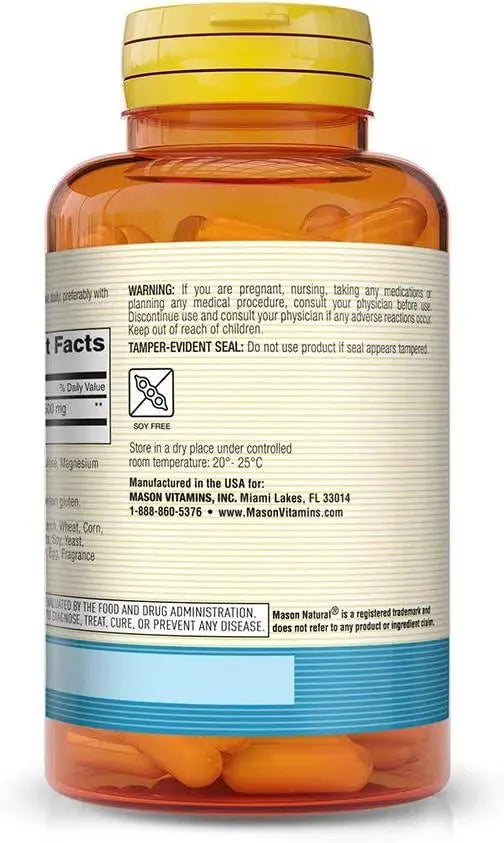 MASON NATURAL - Mason Natural NAC N-Acetyl L-Cysteine 500Mg. 60 Capsulas - The Red Vitamin MX - Suplementos Alimenticios - {{ shop.shopifyCountryName }}