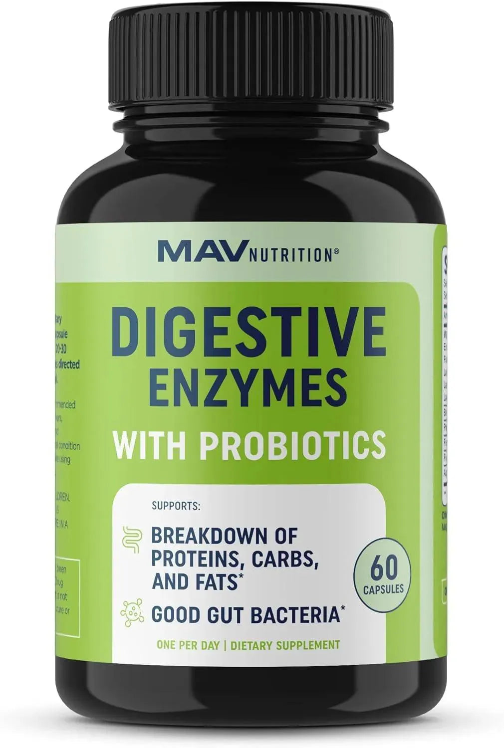 MAV NUTRITION - MAV Nutrition Digestive Enzymes with Probiotics 60 Capsulas - The Red Vitamin MX - Suplementos Alimenticios - {{ shop.shopifyCountryName }}