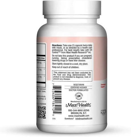 MAXI HEALTH - Maxi Health Kosher Maxi Red Yeast Rice with Coenzyme Q10 & Policosanol 120 Capsulas - The Red Vitamin MX - Suplementos Alimenticios - {{ shop.shopifyCountryName }}