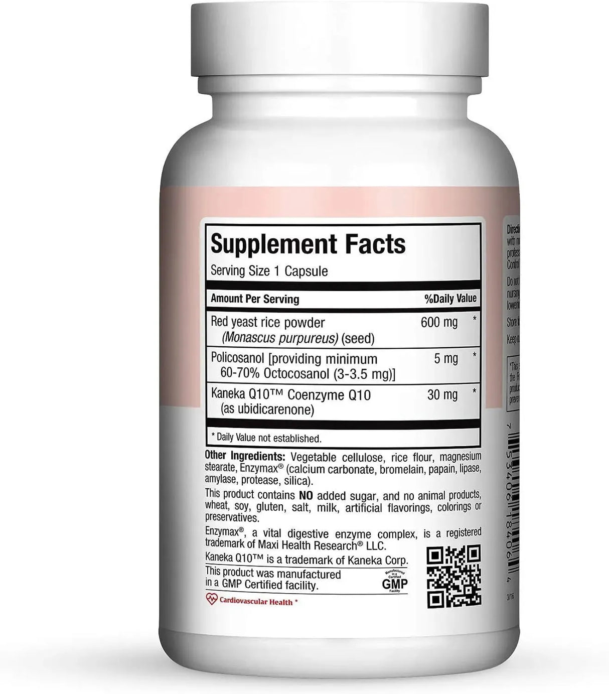 MAXI HEALTH - Maxi Health Red Yeast Rice Complex 600Mg. 60 Capsulas - The Red Vitamin MX - Suplementos Alimenticios - {{ shop.shopifyCountryName }}