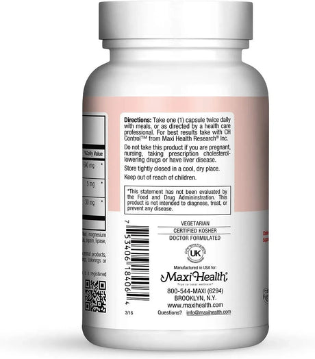 MAXI HEALTH - Maxi Health Red Yeast Rice Complex 600Mg. 60 Capsulas - The Red Vitamin MX - Suplementos Alimenticios - {{ shop.shopifyCountryName }}