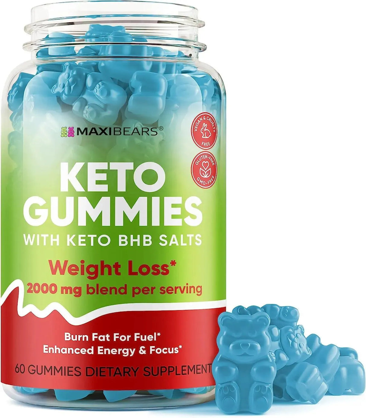 MAXIBEARS - MAXIBEARS Keto Gummies Weight Management 60 Gomitas - The Red Vitamin MX - Suplementos Alimenticios - {{ shop.shopifyCountryName }}