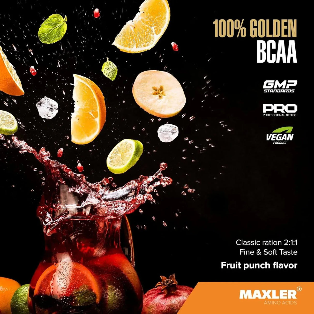 MAXLER - Maxler 100% Golden BCAA Powder Fruit Punch 60 Servicios 420Gr. - The Red Vitamin MX - Suplementos Alimenticios - {{ shop.shopifyCountryName }}