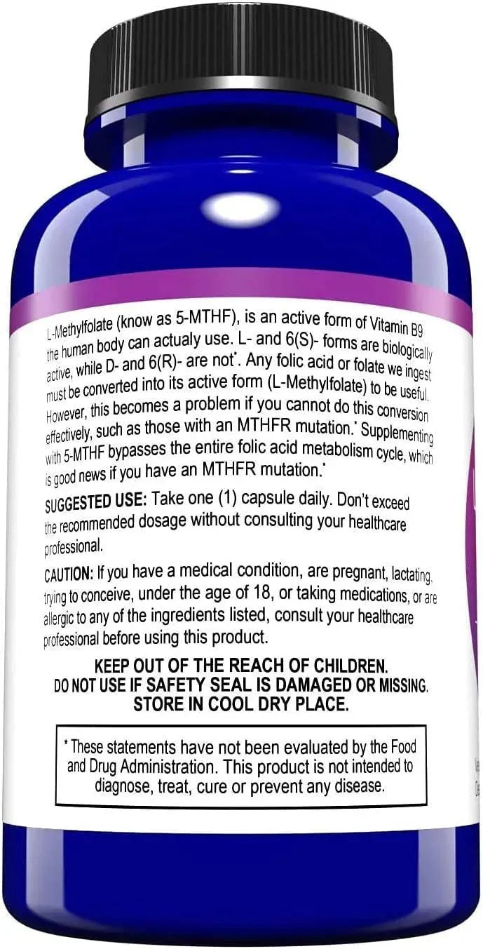 MD LIFE - MD Life L Methylfolate 1 Mg. 60 Capsulas - The Red Vitamin MX - Suplementos Alimenticios - {{ shop.shopifyCountryName }}