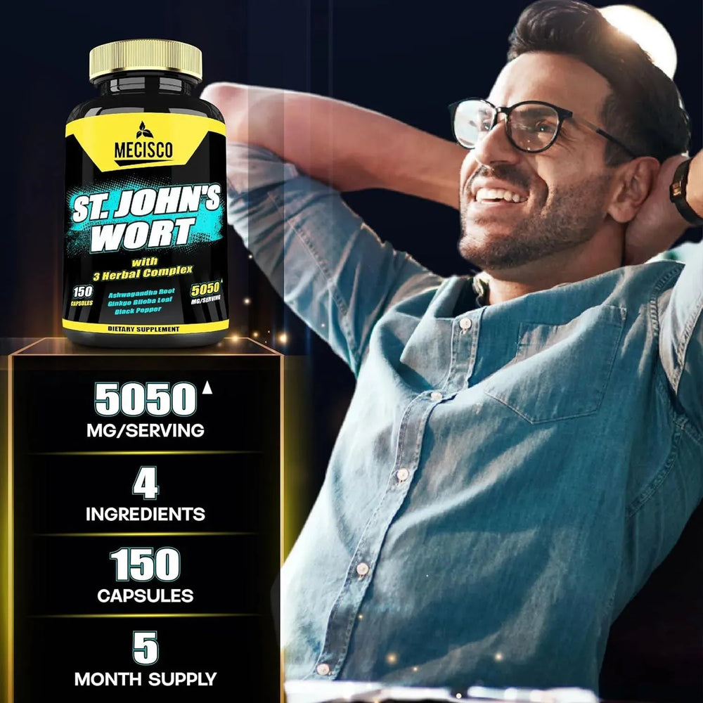 MECISCO - Mecisco St. John's Wort 5050Mg. 150 Capsulas - The Red Vitamin MX - Suplementos Alimenticios - {{ shop.shopifyCountryName }}