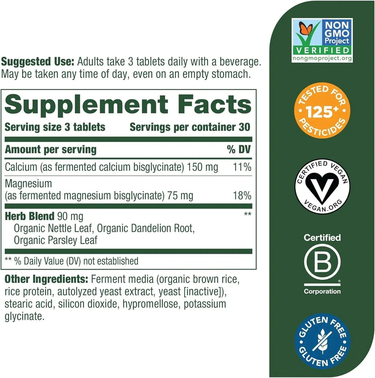 MEGAFOOD - MegaFood Calcium Magnesium 90 Tabletas - The Red Vitamin MX - Suplementos Alimenticios - {{ shop.shopifyCountryName }}