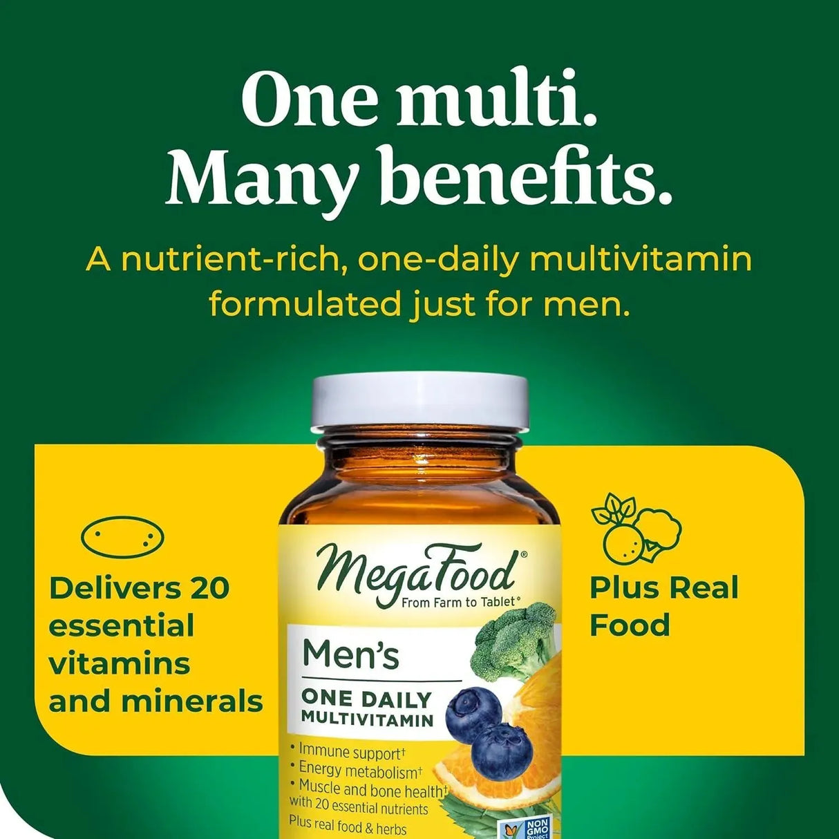 MEGAFOOD - MegaFood Men's One Daily 30 Tabletas - The Red Vitamin MX - Suplementos Alimenticios - {{ shop.shopifyCountryName }}