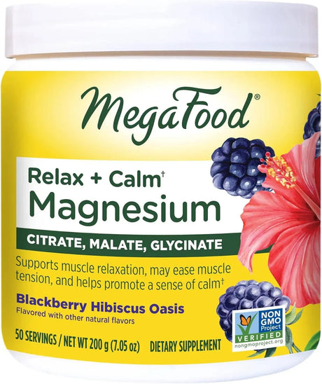 MEGAFOOD - MegaFood Relax + Calm Magnesium Powder 7.05Oz. - The Red Vitamin MX - Suplementos Alimenticios - {{ shop.shopifyCountryName }}