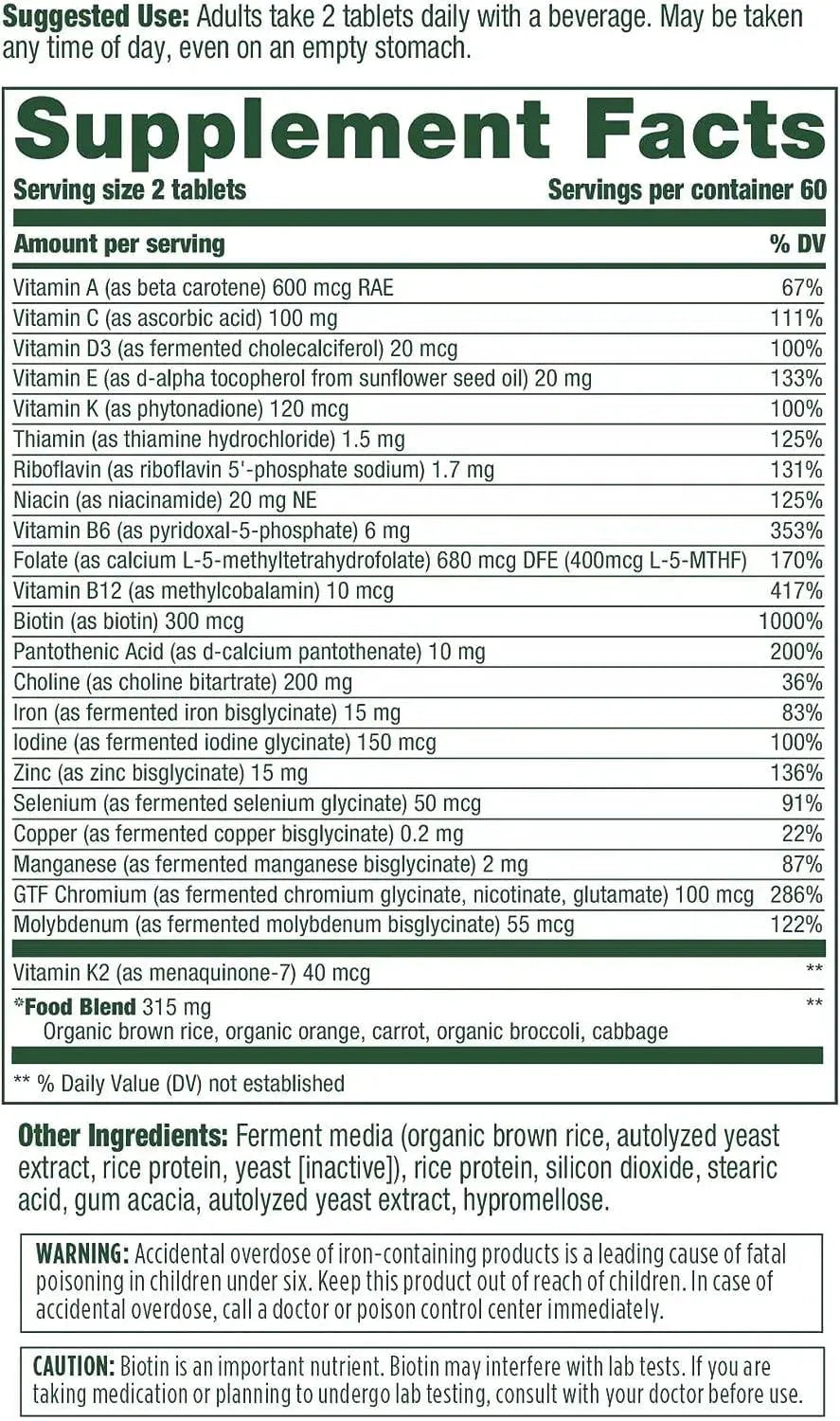 MEGAFOOD - MegaFood Women's Advanced Multivitamin 120 Tabletas - The Red Vitamin MX - Suplementos Alimenticios - {{ shop.shopifyCountryName }}