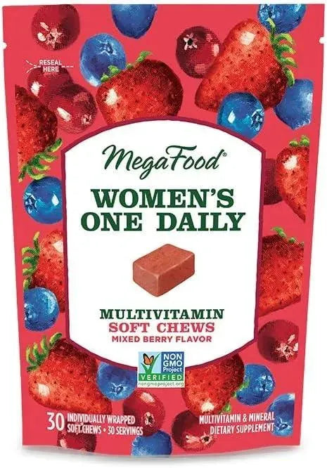 MEGAFOOD - MegaFood Women's One Daily Multivitamin 30 Tabletas Masticables - The Red Vitamin MX - Suplementos Alimenticios - {{ shop.shopifyCountryName }}