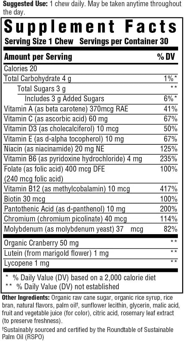 MEGAFOOD - MegaFood Women's One Daily Multivitamin 30 Tabletas Masticables - The Red Vitamin MX - Suplementos Alimenticios - {{ shop.shopifyCountryName }}