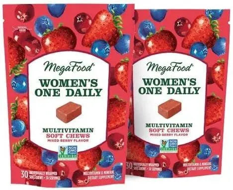 MEGAFOOD - MegaFood Women's One Daily Multivitamin 60 Tabletas Masticables - The Red Vitamin MX - Suplementos Alimenticios - {{ shop.shopifyCountryName }}