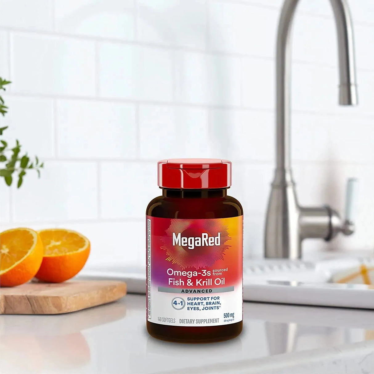 MEGARED - MegaRed Advanced Brain, Heart, Joints & Eye Support Omega 3 Antarctic Krill Oil 500Mg. 140 Capsulas Blandas - The Red Vitamin MX - Suplementos Alimenticios - {{ shop.shopifyCountryName }}
