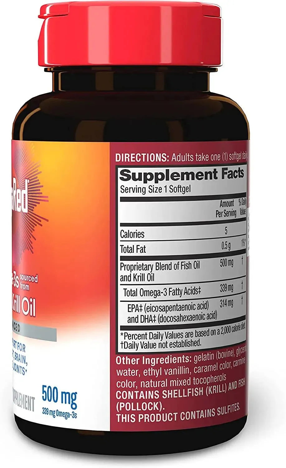 MEGARED - MegaRed Advanced Brain, Heart, Joints & Eye Support Omega 3 Antarctic Krill Oil 500Mg. 80 Capsulas Blandas - The Red Vitamin MX - Suplementos Alimenticios - {{ shop.shopifyCountryName }}