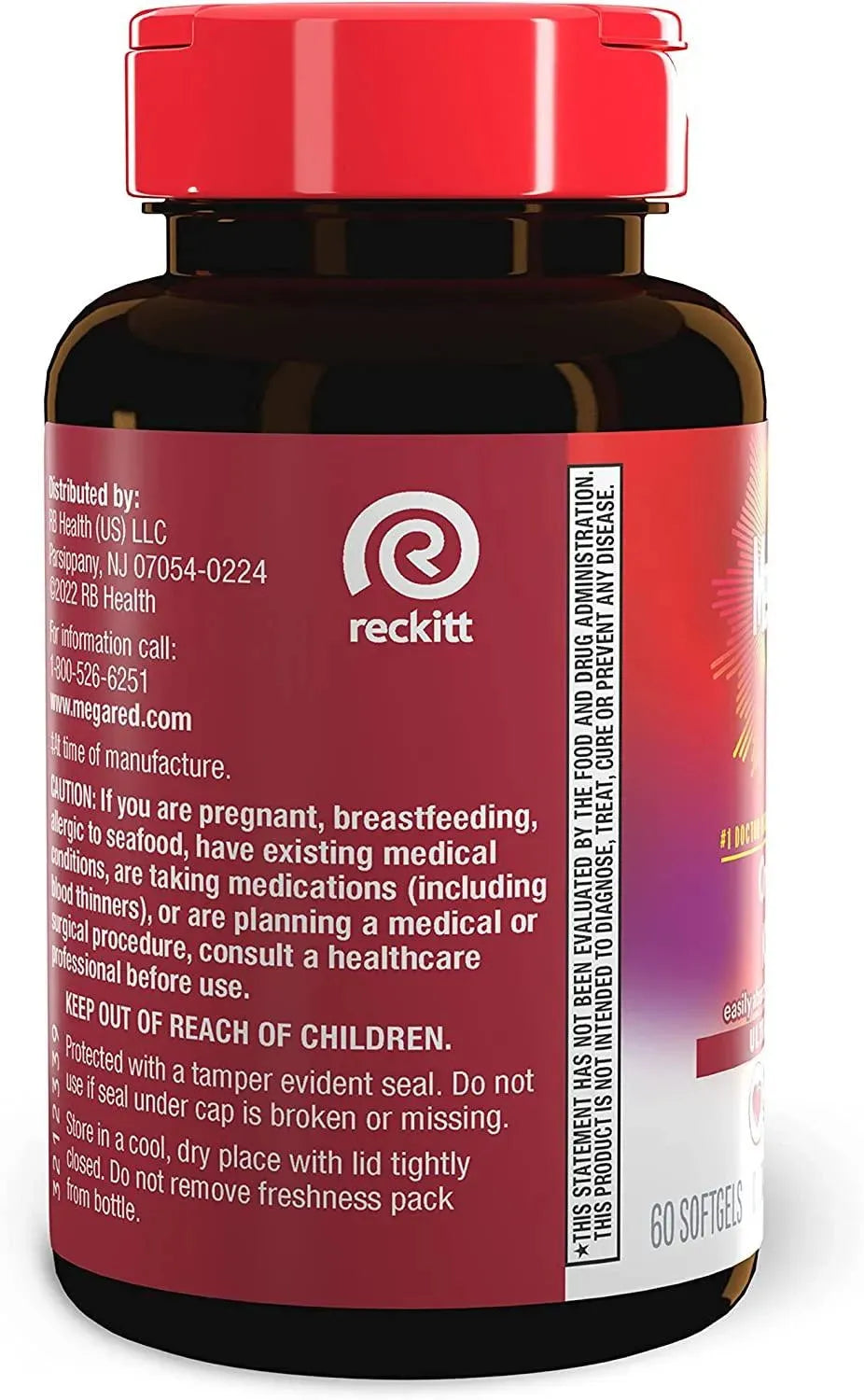 MEGARED - MegaRed Ultra Strength Omega 3 Antarctic Krill Oil 1000Mg. 60 Capsulas Blandas - The Red Vitamin MX - Suplementos Alimenticios - {{ shop.shopifyCountryName }}