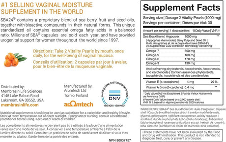 MEMBRASIN - Membrasin Vitality Pearls Estrogen-Free Feminine Moisture Oral Supplement 60 Capsulas Blandas - The Red Vitamin MX - Suplemento De Humedad Vaginal - {{ shop.shopifyCountryName }}