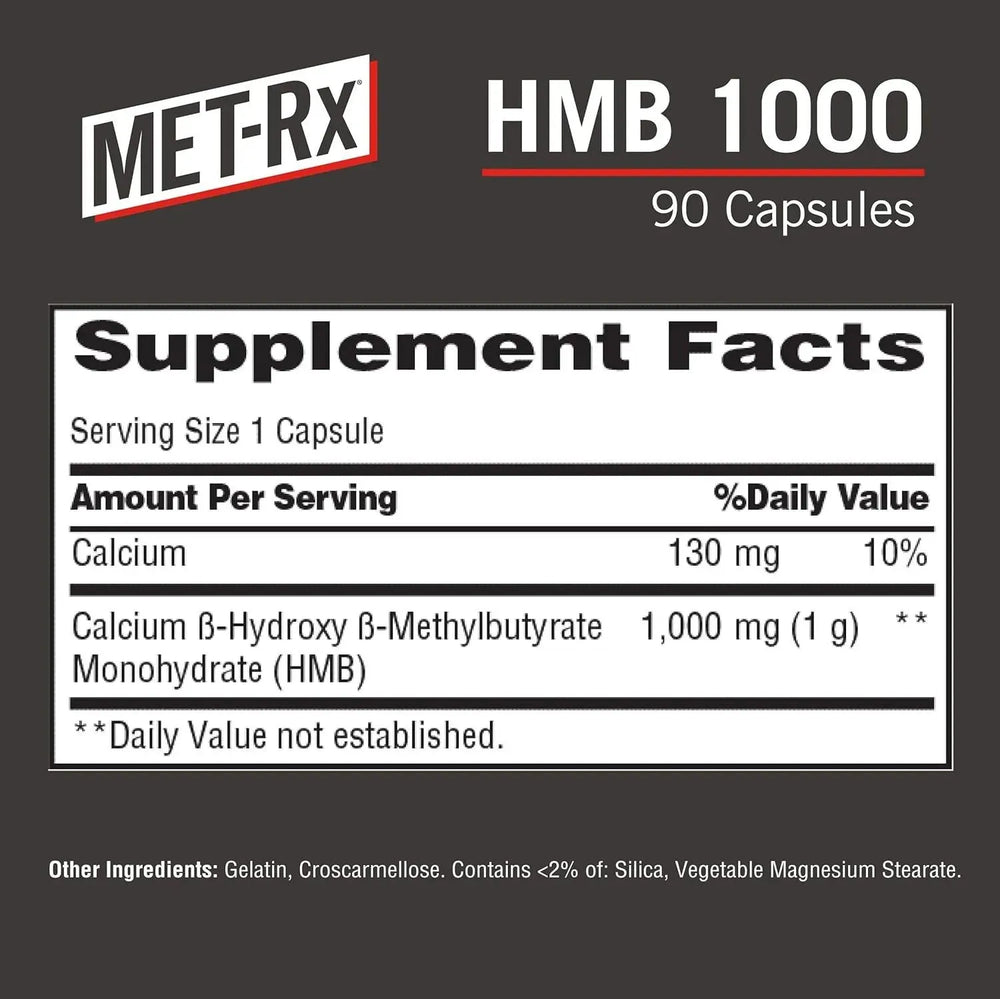 MET-RX - MET-Rx HMB 1000 90 Capsulas - The Red Vitamin MX - Suplementos Alimenticios - {{ shop.shopifyCountryName }}