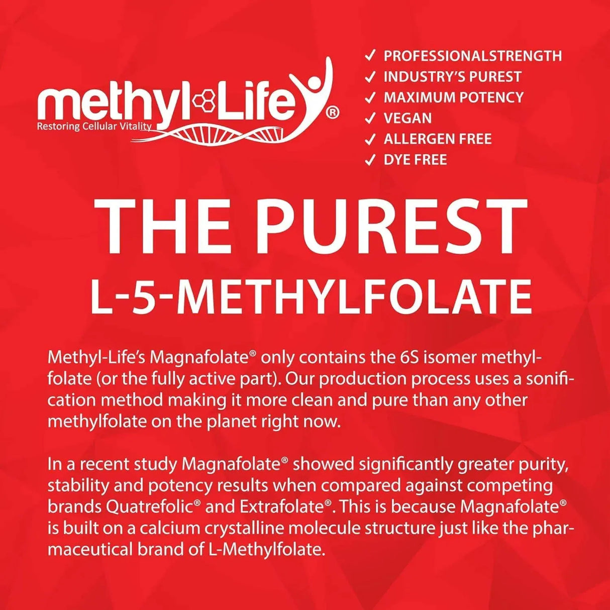 METHYL-LIFE - Methyl-Life Purest L-Methylfolate 10Mg. 90 Tabletas Masticables - The Red Vitamin MX - Suplementos Alimenticios - {{ shop.shopifyCountryName }}