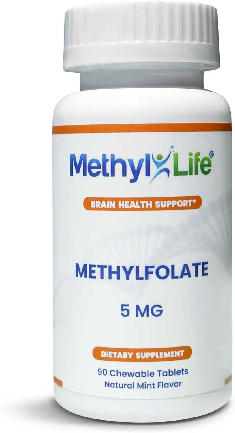 METHYL-LIFE - Methyl-Life Purest L-Methylfolate 5Mg. 90 Tabletas Masticables - The Red Vitamin MX - Suplementos Alimenticios - {{ shop.shopifyCountryName }}