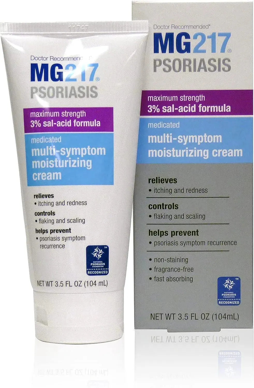 MG217 - MG217 Medicated Moisturizing Psoriasis Cream 3.5 Fl.Oz. - The Red Vitamin MX - Cremas Corporales - {{ shop.shopifyCountryName }}