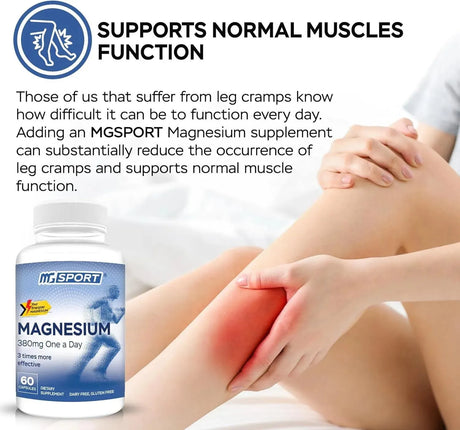 MGSPORTS - MgSports High Absorption Magnesium - The Red Vitamin MX - Suplementos Alimenticios - {{ shop.shopifyCountryName }}