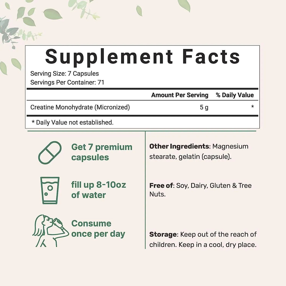 MICRO INGREDIENTS - Micro Ingredients Creatine Monohydrate 5,000Mg. 500 Capsulas - The Red Vitamin MX - Suplementos Alimenticios - {{ shop.shopifyCountryName }}