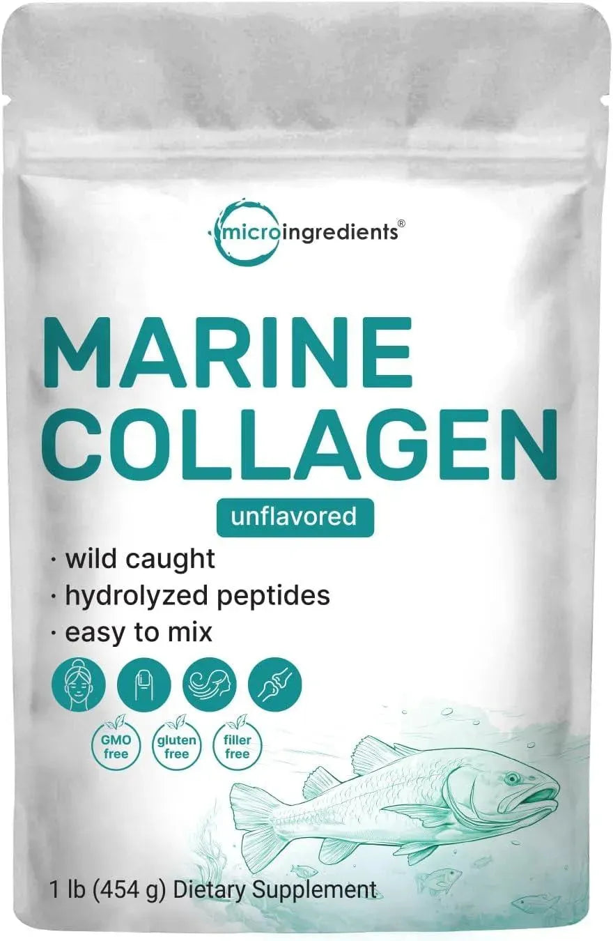 MICRO INGREDIENTS - Micro Ingredients Marine Collagen Peptides 1Lb. - The Red Vitamin MX - Suplementos Alimenticios - {{ shop.shopifyCountryName }}