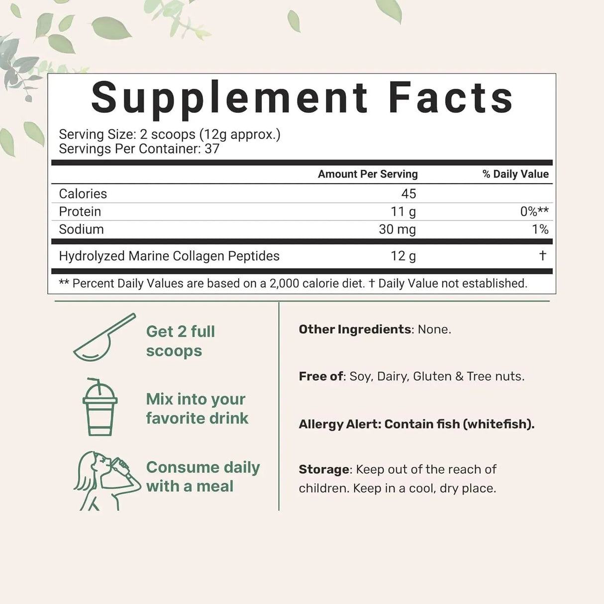 MICRO INGREDIENTS - Micro Ingredients Marine Collagen Peptides 1Lb. - The Red Vitamin MX - Suplementos Alimenticios - {{ shop.shopifyCountryName }}