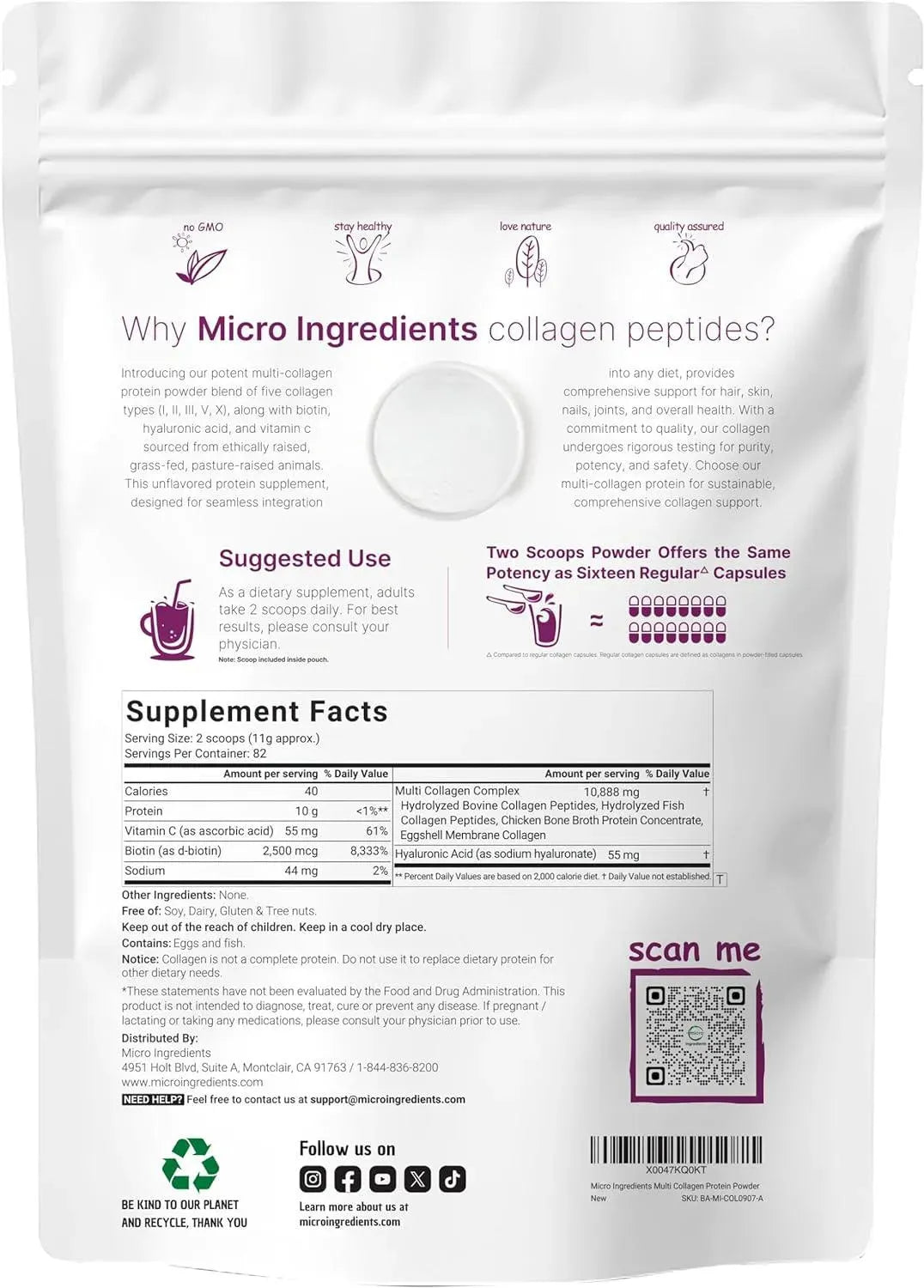 MICRO INGREDIENTS - Micro Ingredients Multi Collagen Protein Powder - The Red Vitamin MX - Suplementos Alimenticios - {{ shop.shopifyCountryName }}