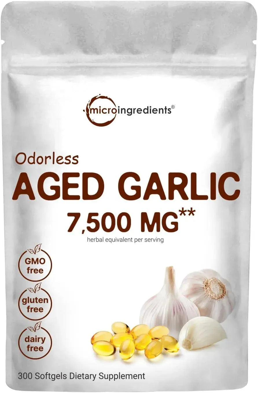 MICRO INGREDIENTS - Micro Ingredients Odorless Garlic 7500Mg. 300 Capsulas Blandas - The Red Vitamin MX - Suplementos Alimenticios - {{ shop.shopifyCountryName }}