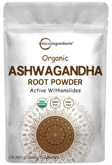 MICRO INGREDIENTS - Micro Ingredients Organic Ashwagandha Root Powder 2Lbs. - The Red Vitamin MX - Suplementos Alimenticios - {{ shop.shopifyCountryName }}
