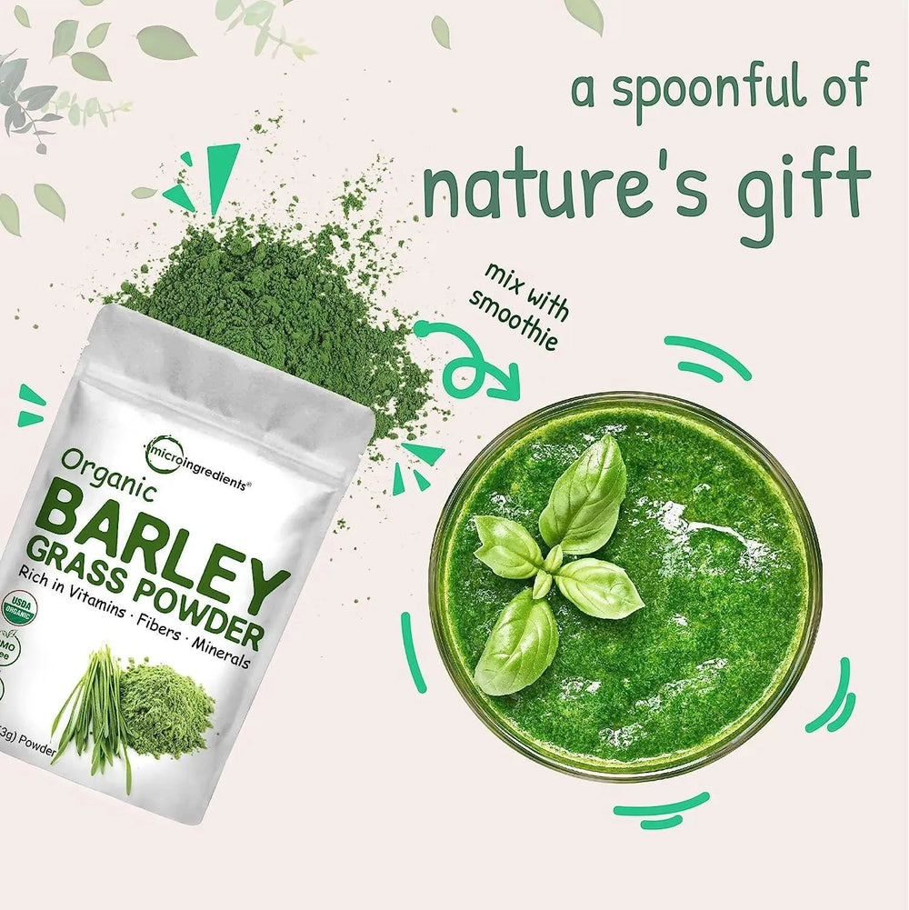 MICRO INGREDIENTS - Micro Ingredients Organic Barley Grass Powder 453Gr. - The Red Vitamin MX - Suplementos Alimenticios - {{ shop.shopifyCountryName }}